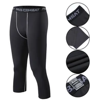mens sports sweatpants tights elastic compression skinny pants running leggings fitness sportswear trousers quick dry