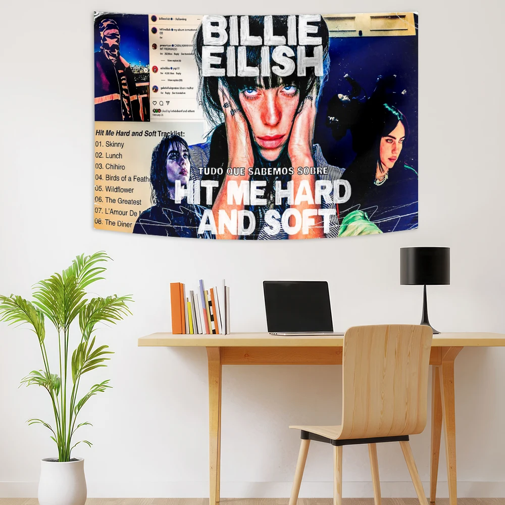 

Гобелен Billie Eilish Hit Me Hard 100% полиэстер