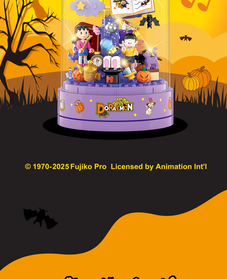Фото Doraemon в сборе, фигурки с подсветкой, игрушки, аниме, кавайный орнамент, фигурки, декор, модель из ПВХ, игрушка, статуя, подарки №4