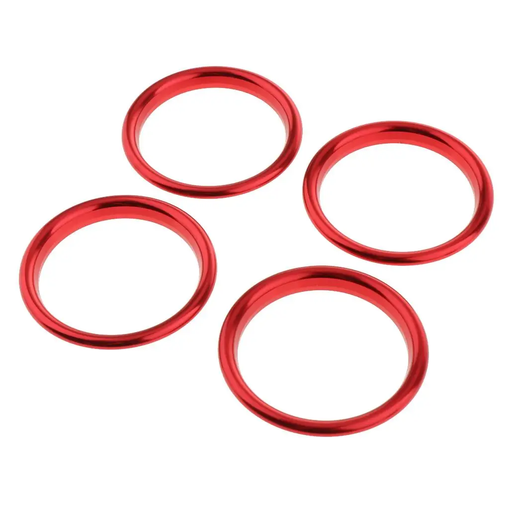 

4x Aluminum Alloy Air Outlet Cover Sticker Ring For Audi A3 S3 13-16