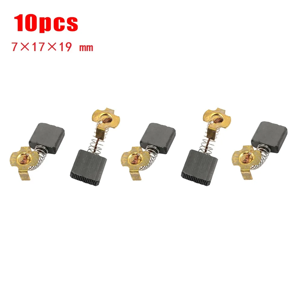 

10Pcs Motor Carbon Brushes 7*17*19mm Power Tool Accessories For Electric Drill /Electric Hammer /Angle Grinder For Bosch/Makita.