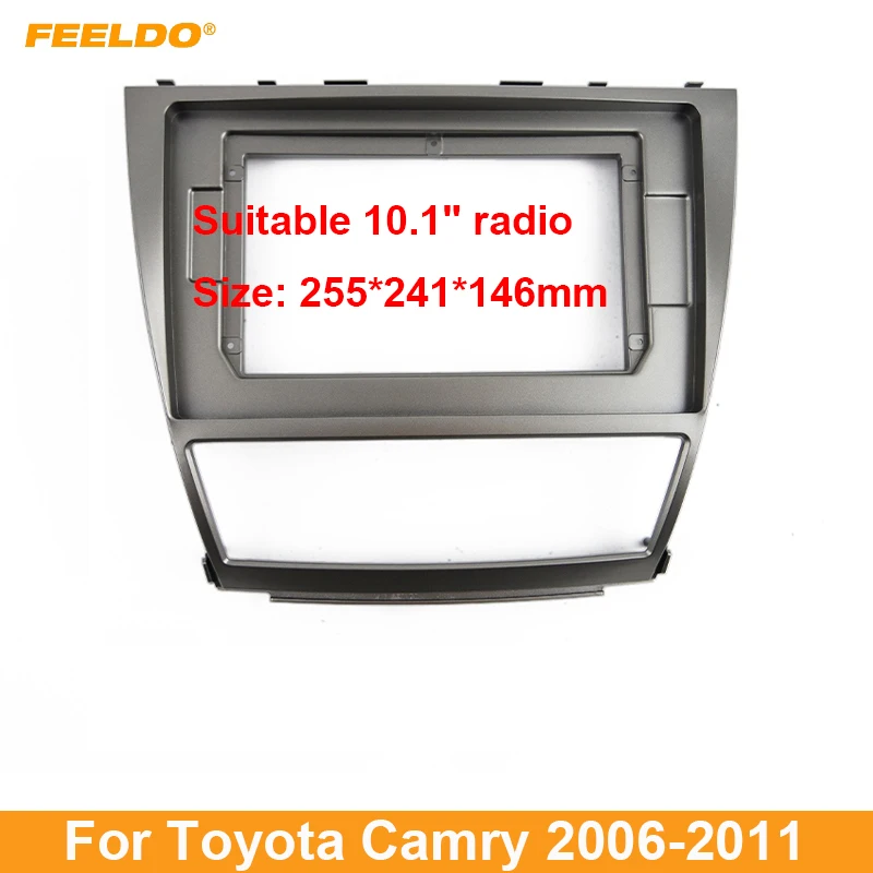

FEELDO автомобильный аудио стерео 2DIN фасции Рамка адаптер для Toyota Camry 10,1 "большой экран DVD плеер приборная панель Рамка комплект