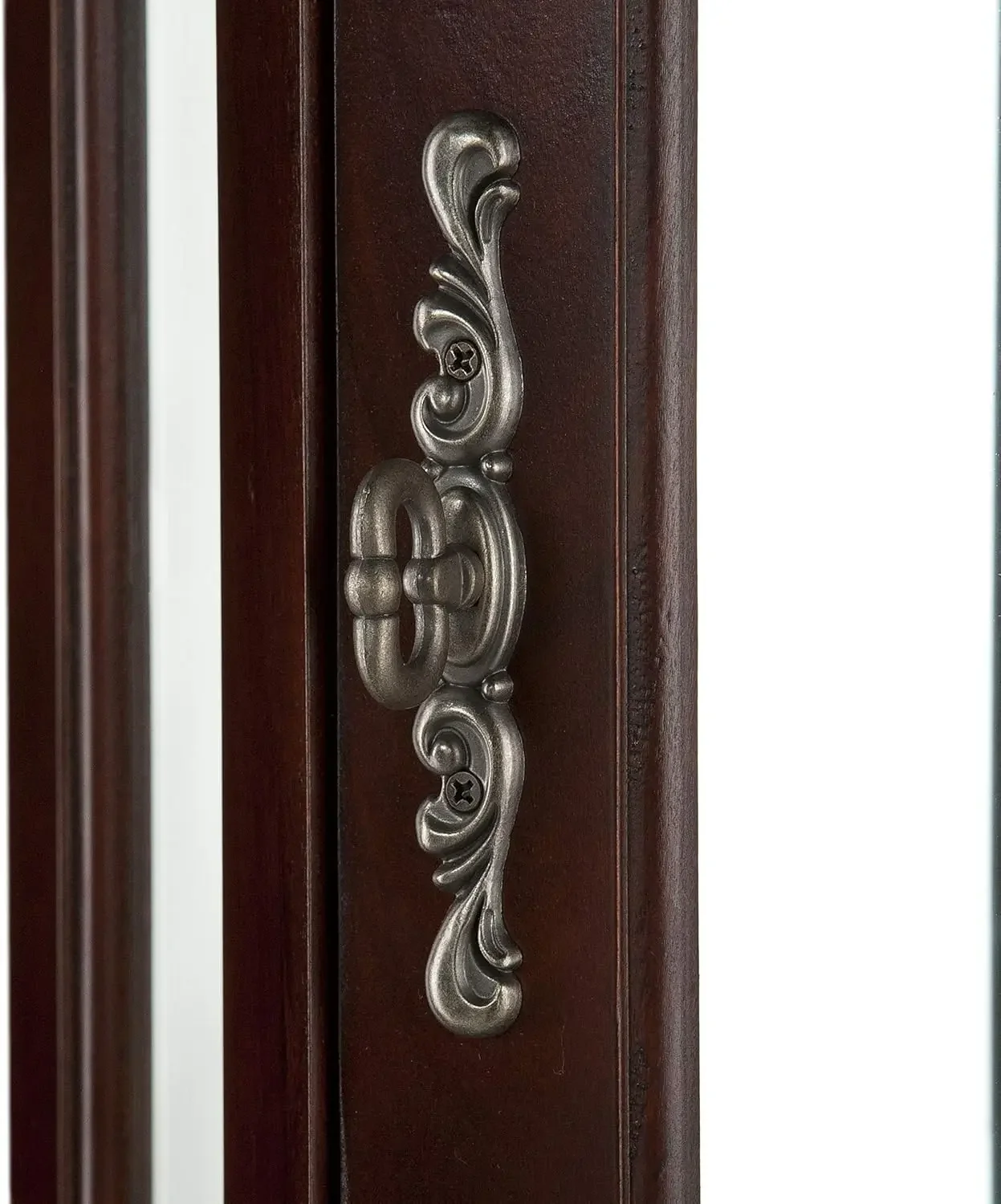 Коллекция домашних декораторов Vitric Lighted Curio 70 дюймов Hx21 Wx16 D красное дерево