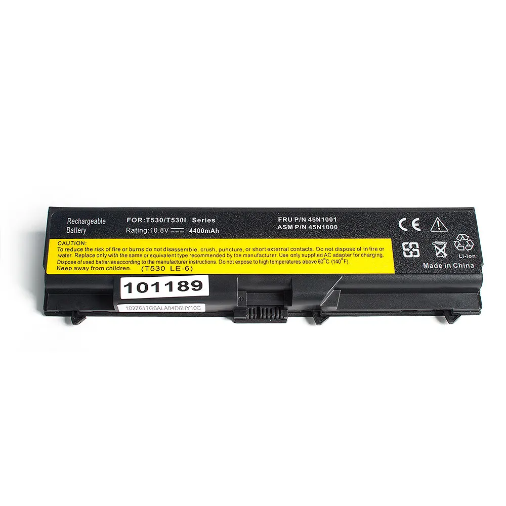 Аккумулятор для ноутбука Lenovo T410 T420 W510 W520 Series. 10.8V 4400mAh PN: 42T4235 42T4702 | Компьютеры и