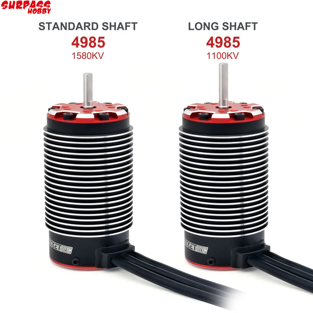 Surpass хобби сверхзвуковой 4985 1100KV 1580KV длинный вал бесщеточный двигатель для X-MAXX ARRMA 1/5 1/6 RC монстр грузовик автомобиль