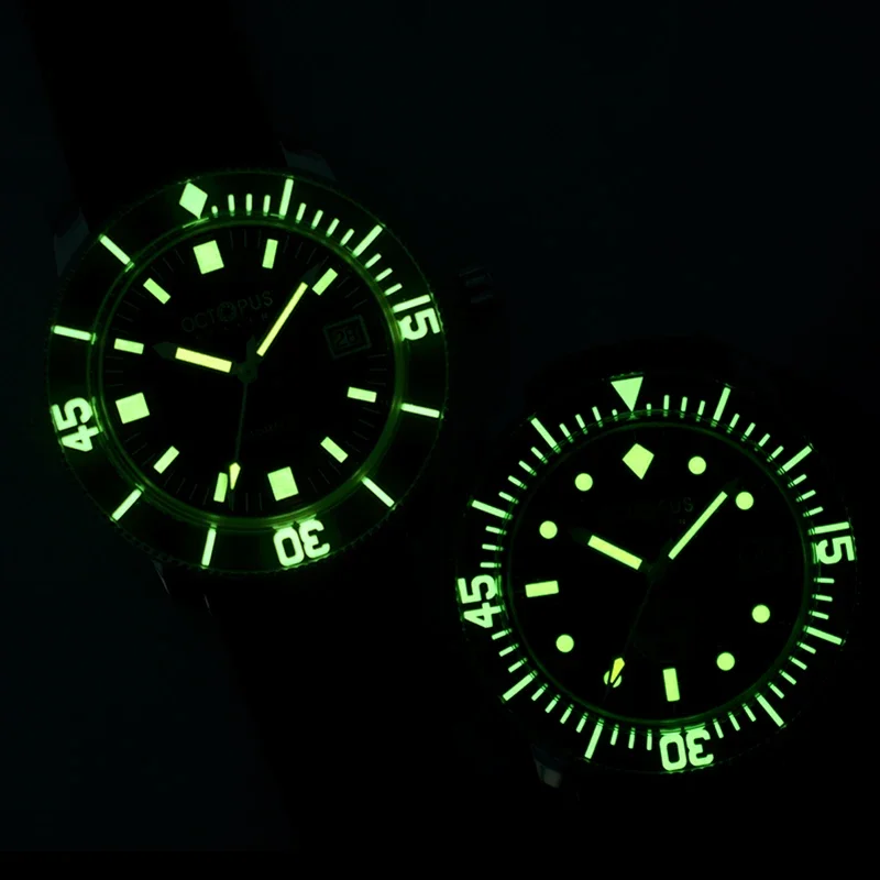 Octopus Kraken Часы мужские водонепроницаемые с сапфировым стеклом 40 мм 300 м