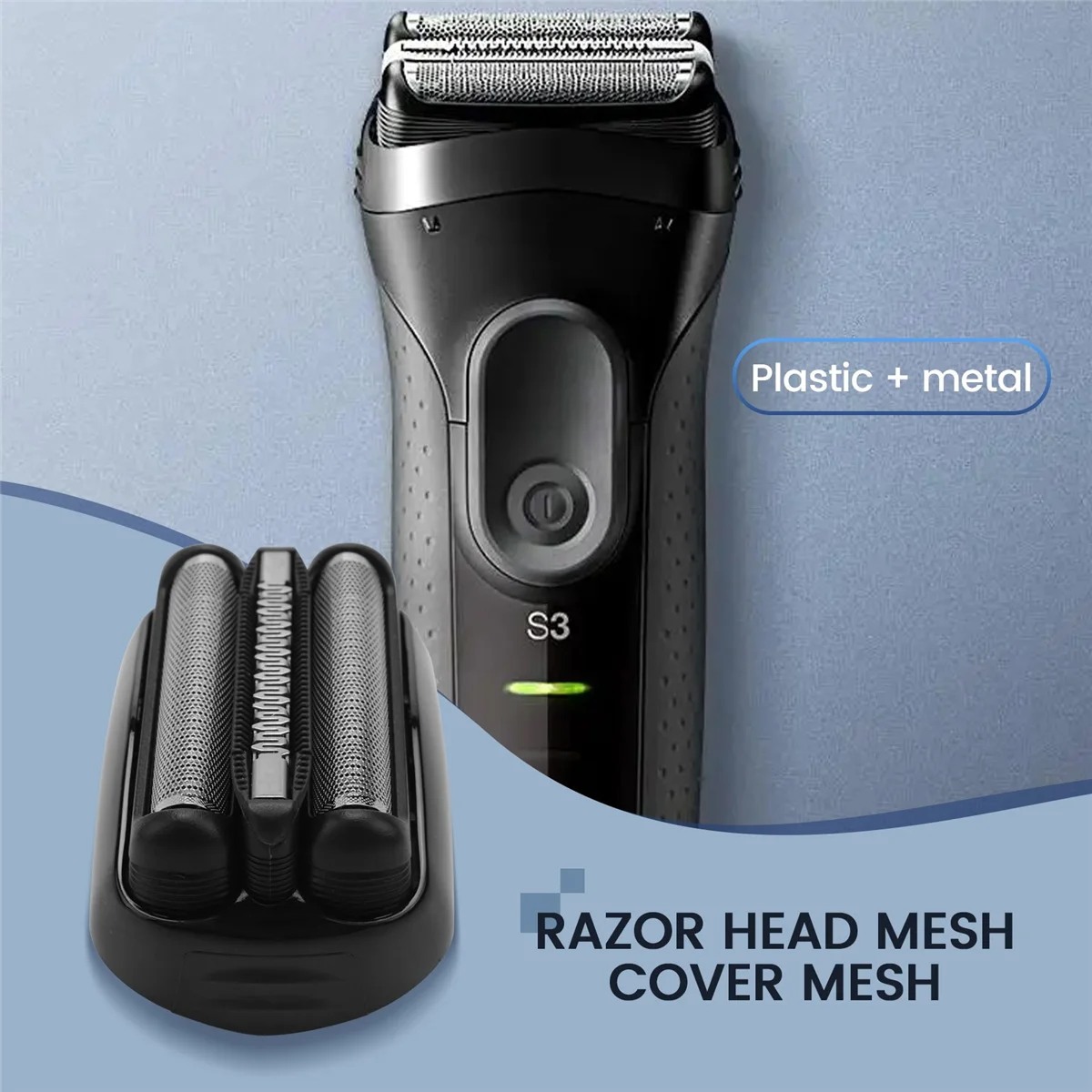 Сменная головка для бритвы 21B электробритв Braun Series 3 301S 310S 320S 330S 340S 360S 3010S 3020S 3030S 3040