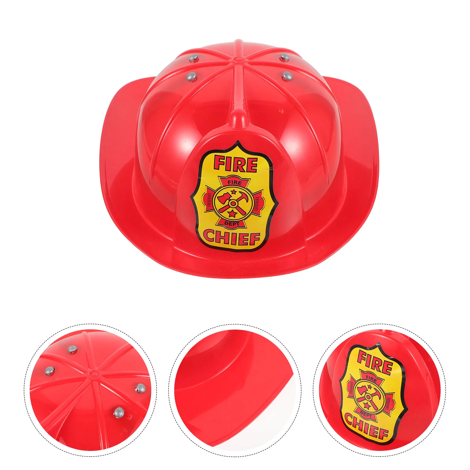 

Dress For Kids Plastic Fireman Hat Firefighter Party Favors Costume Prop Stage Performance Child
