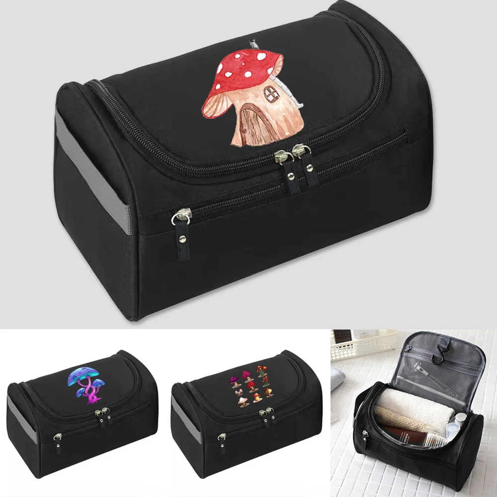 

Mushroom Cosmetic Bag High Quality Makeup Bags New Toiletries Organizer Waterproof Travel Storage Neceser Hanging Home Wash Bag