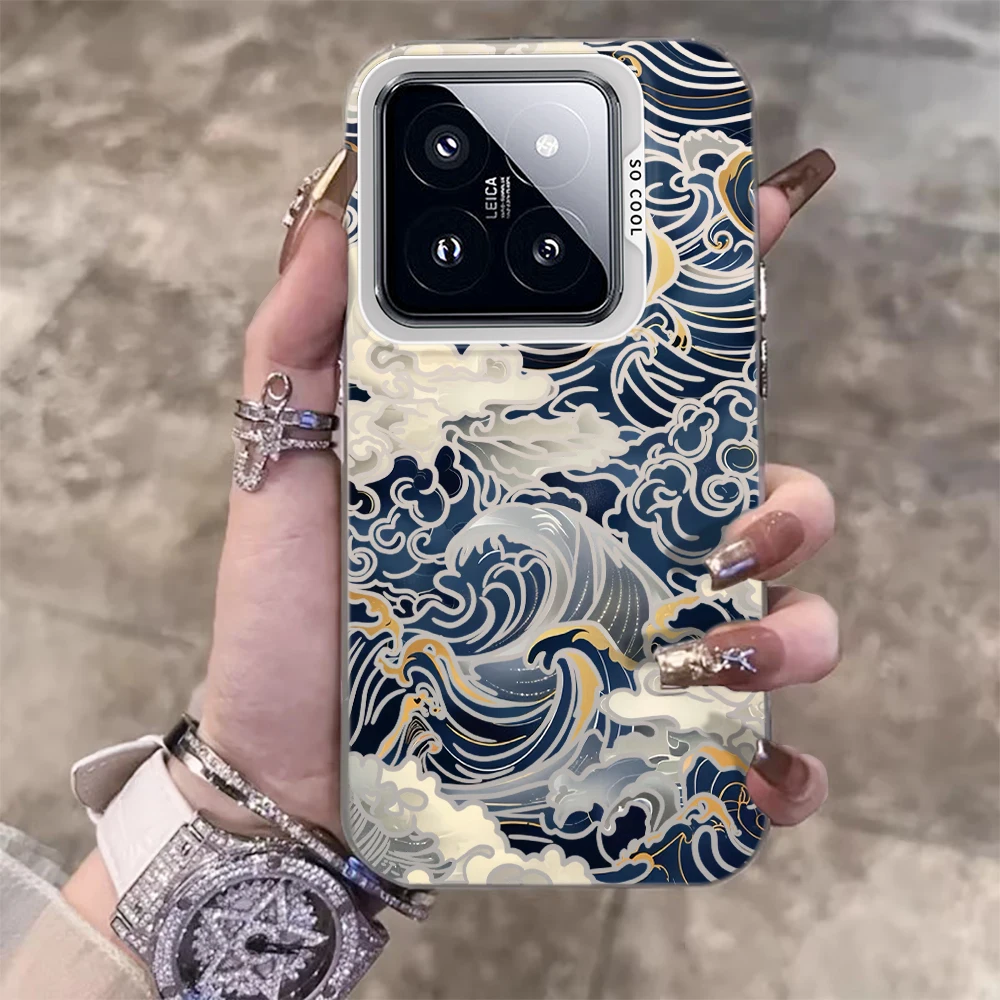 Фото Стильный чехол Art Waves для Xiaomi 17 Pro Max, 15T Pro, 14T Pro, 13T Pro, 12T Pro, Mi 11 Lite 5G, ударопрочный чехол IMD №2