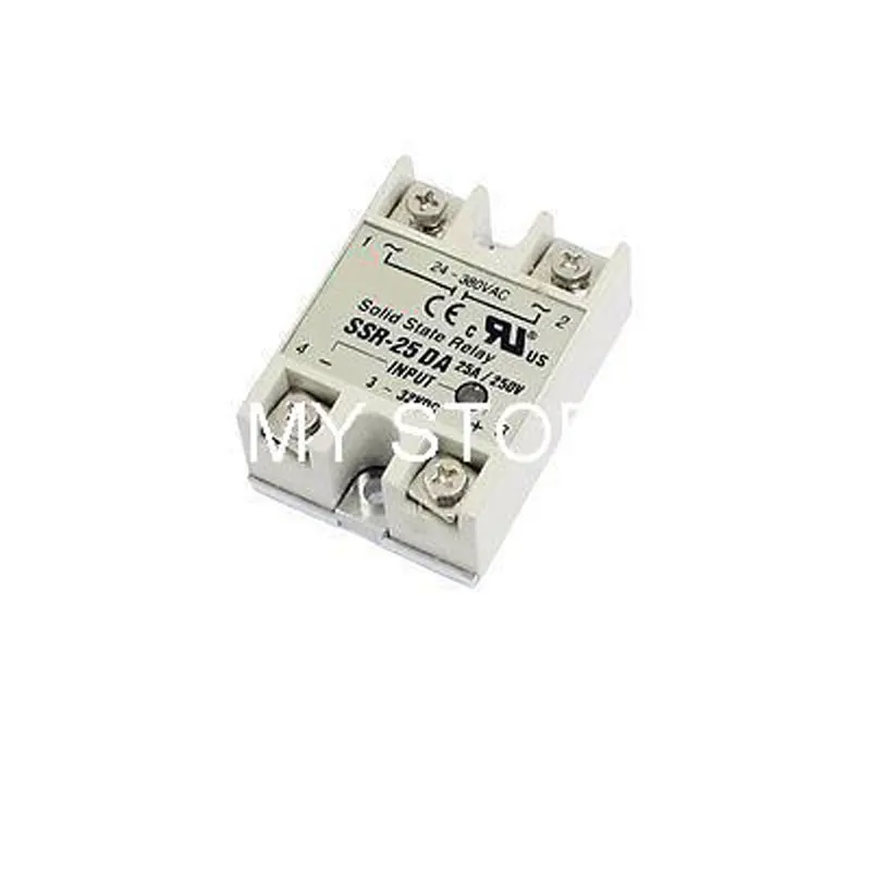 

AC 24V-380V Output SSR-25DA DC 3-32V Input Single Phase Solid Module State Relay