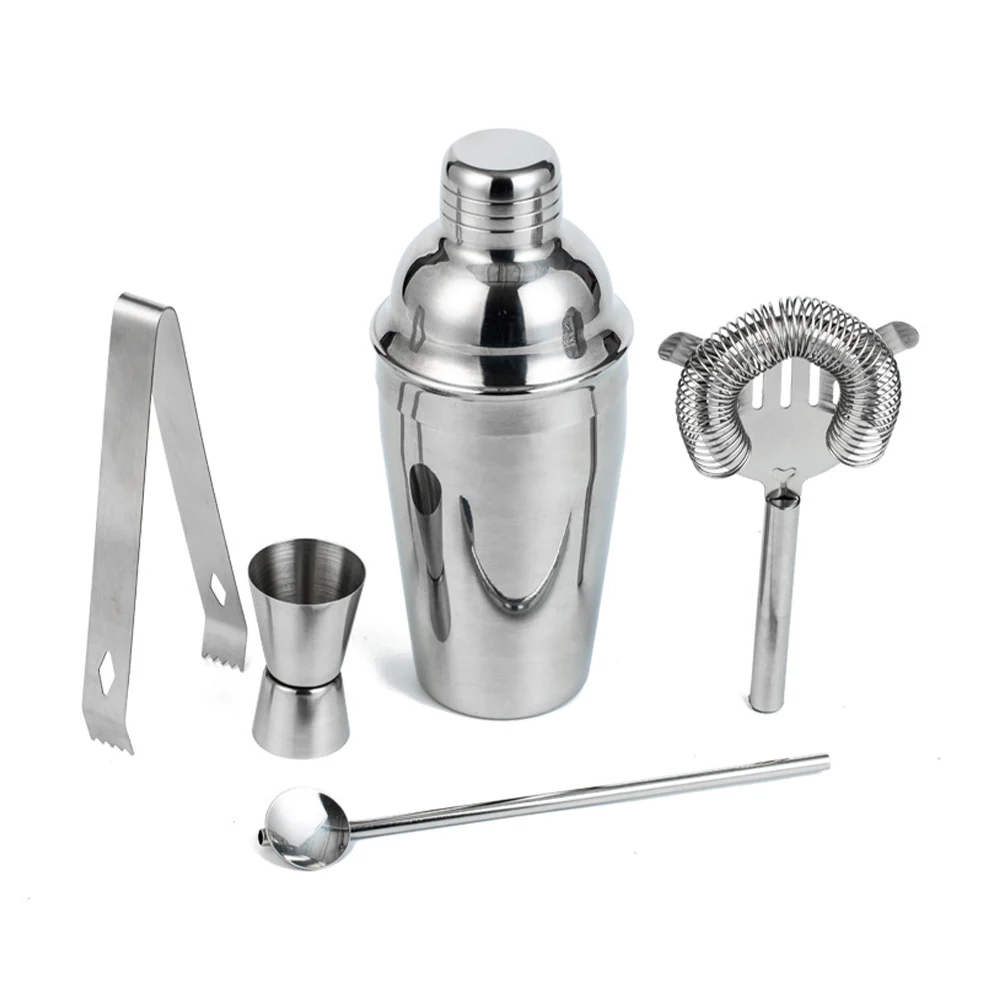 

Stainless Steel Boston Shaker 3/5pcs Professional Bartender Wine Cup Cocktail Mixer Martini Cocktail Shaker Bar Set