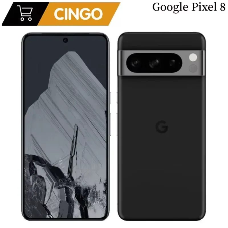 Фото Google Pixel 8 5G 6,2 дюйма OLED 8 ГБ ОЗУ 128 ГБ ПЗУ NFC Оригинальный бытовой телефон Google Tensor G3 Восьмиядерный смартфон Android №1