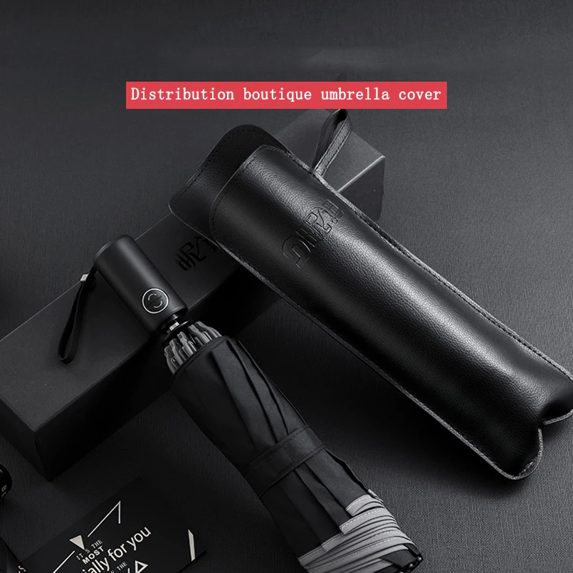 

Reverse Folding Business Umbrella with Reflective Strips Umbrellas Rain for Men Women Windproof Male Parasol Automatic Umbrella