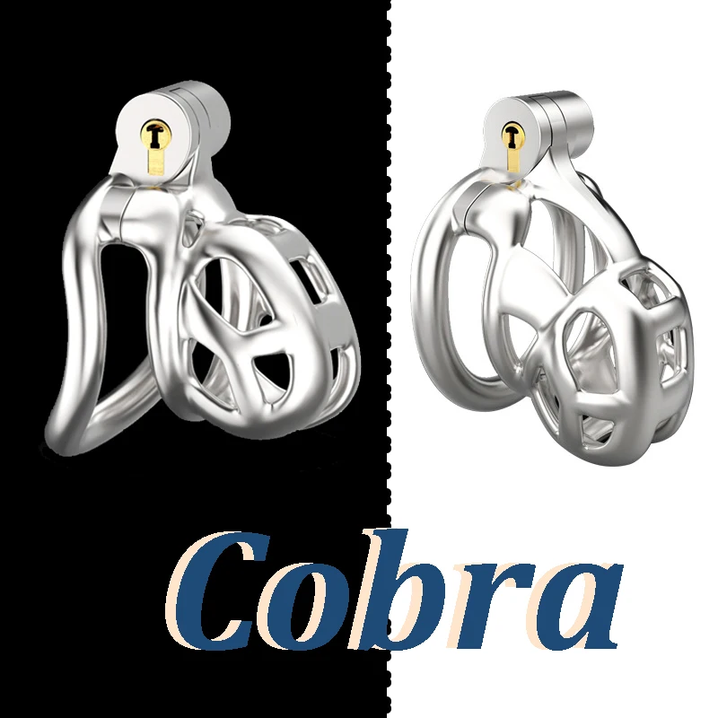 Cobra Новое изогнутое кольцо Клетка целомудрия из нержавеющей стали защита от