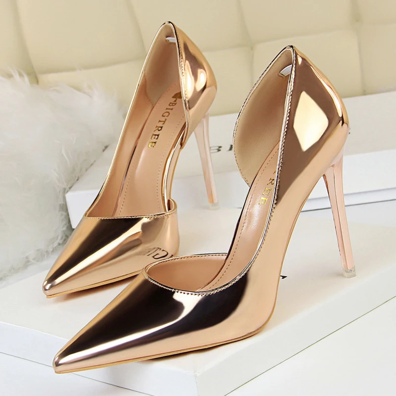 

Sexy High Heels Women Pumps Party Nightclub Office Women Shoes Female Ladies Stiletto Shoes Pointed Toe Pole Dance Plus Size 43