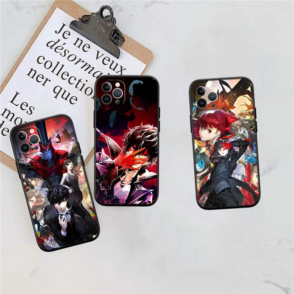 Фото Чехол MI26 P-Personas P5s 5 Soft Shell для iPhone SE X XS XR 11 16E 17 Pro Max Air 8 7 6 6s Plus №4
