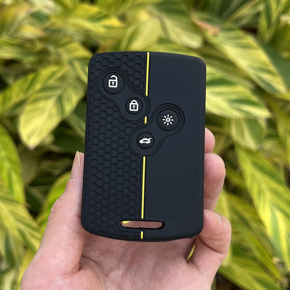 

4-кнопочный силиконовый чехол для автомобильного ключа, защитный чехол для Renault Kadjar Captur Clio Megane 2 3 4 RS Koleos Logan Scenic Duster Card