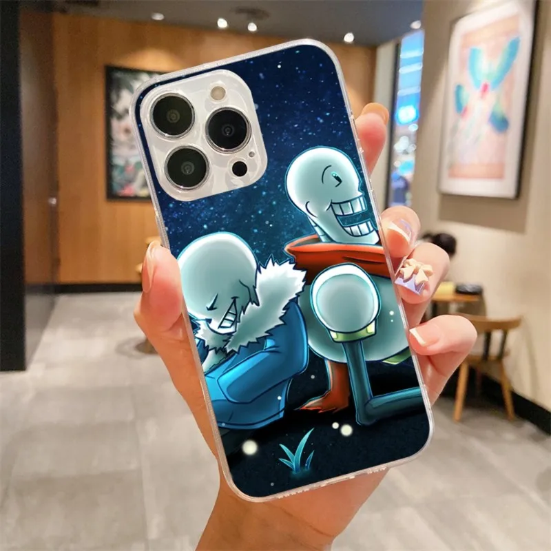 Фото Чехол для телефона Game Undertale Sans для IPhone 14 13 12 11 XS X 8 7 6 Plus Mini Pro Max SE 2022, мягкий прозрачный чехол для телефона №4