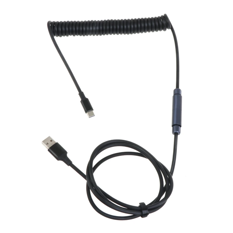 

Новинка, спиральный Авиатор, кабель футов, Type-C на USB с металлическим разъемом для клавиатуры, 1 шт.