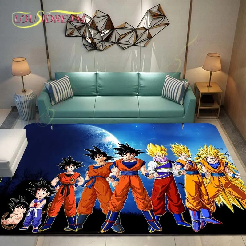 

Dragon Ball Anime Carpet for Living Room Bedroom Bathroom Bedside Mat Study Room Computer Chair Home Fashion Floor Mat Area Rug