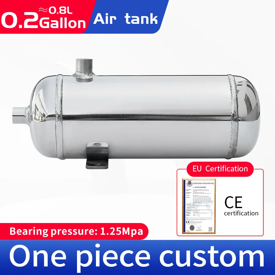Tank Air Pressure Tank Small Gas Storage Tank Vacuum Buffer 0.8l Stainless Steel Mirror Gasholder