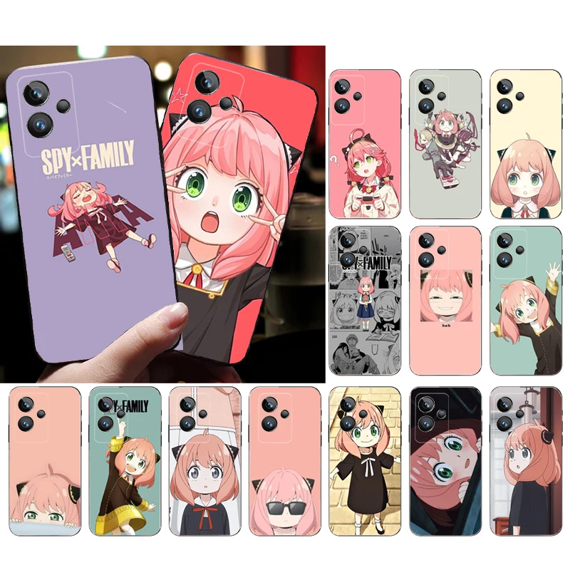 

Spy X Family Anya Forger Phone Case for OPPO Realme 10 Pro Plus 9 8 7 6 Pro GT 2 Pro X2 Pro C21Y C11 X3 SuperZoom Funda