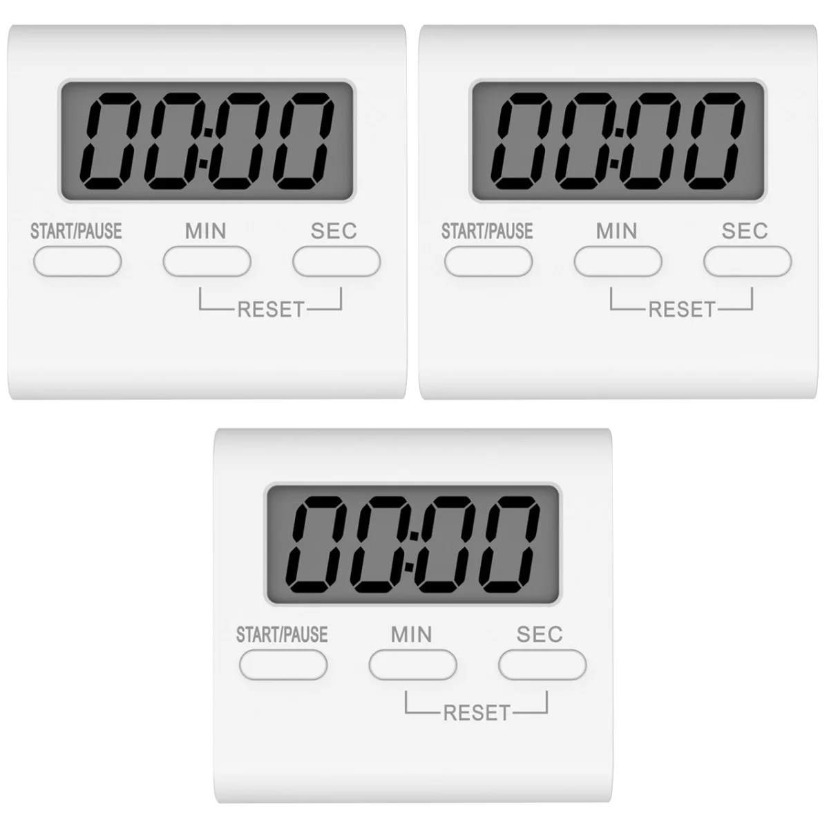 

3 Stopwatch Countdown Small Kitchen Timer Electronic Kitchen Timer Digital Timer Clock Countdown Clock Timer