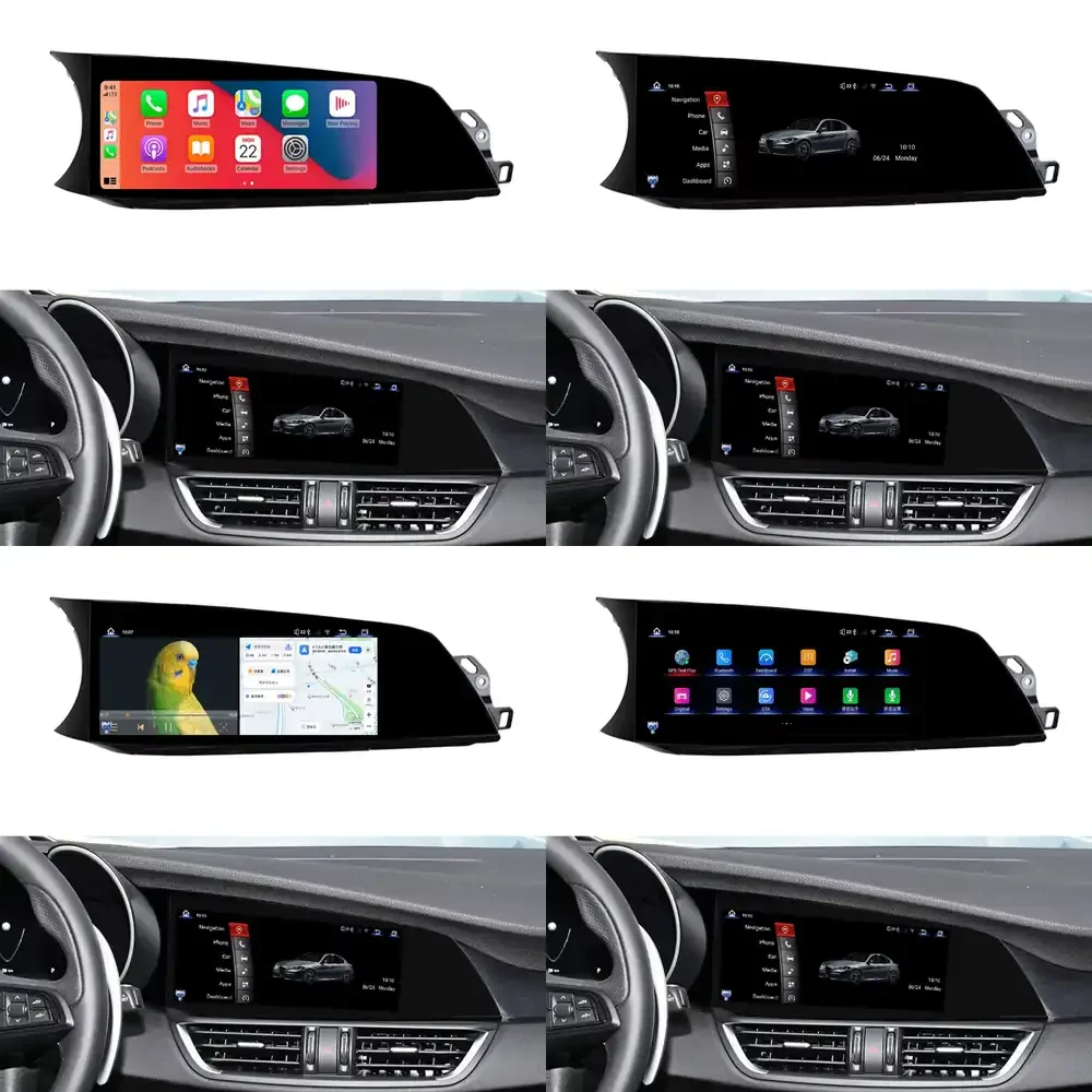Фото Автомагнитола 1920*720p HD с Snapdragon 668, Carplay и навигацией для Giulia, Android 13, экран 2017-2020 №2