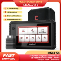 mucar vo6 obd 2 lifetime free car update diagnostic tools full systems professional 28 resets obd2 scanner for auto code reader