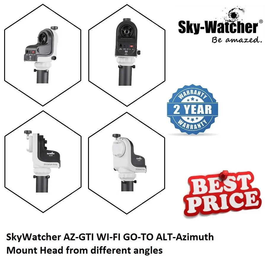 Sky-Watcher AZ-GTI WI-FI GO-TO ALT-Azimuth Mount Head With Equatorial Два режима прицепов