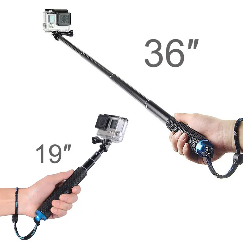 19 36 Inch Extendable Handheld Pole Diving Selfie Stick for GoPro Hero 10 9 8 7 6 5 4 Yi EKEN DJI OSMO Action Camera Accessories