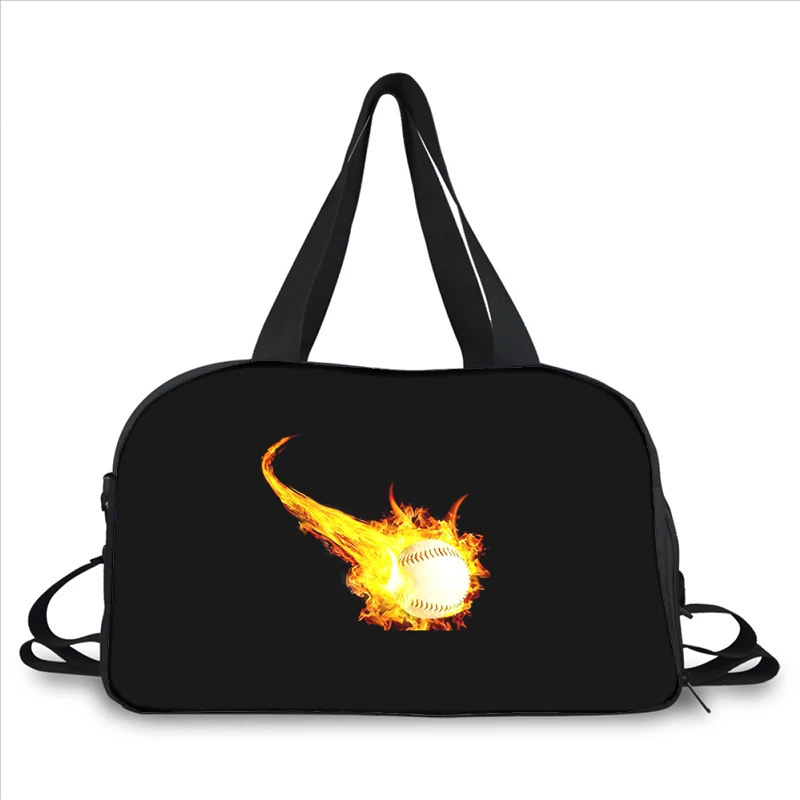 baseball movement 3D printing fashion trend portable large capacity multi-function messenger bag travel bag