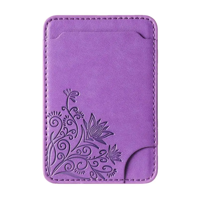 

Universal Self-Adhesive Sticker Card Sleeves Phone Wallet Case Stick On ID Credit Card Holder PU Leather Cellphone Pocket