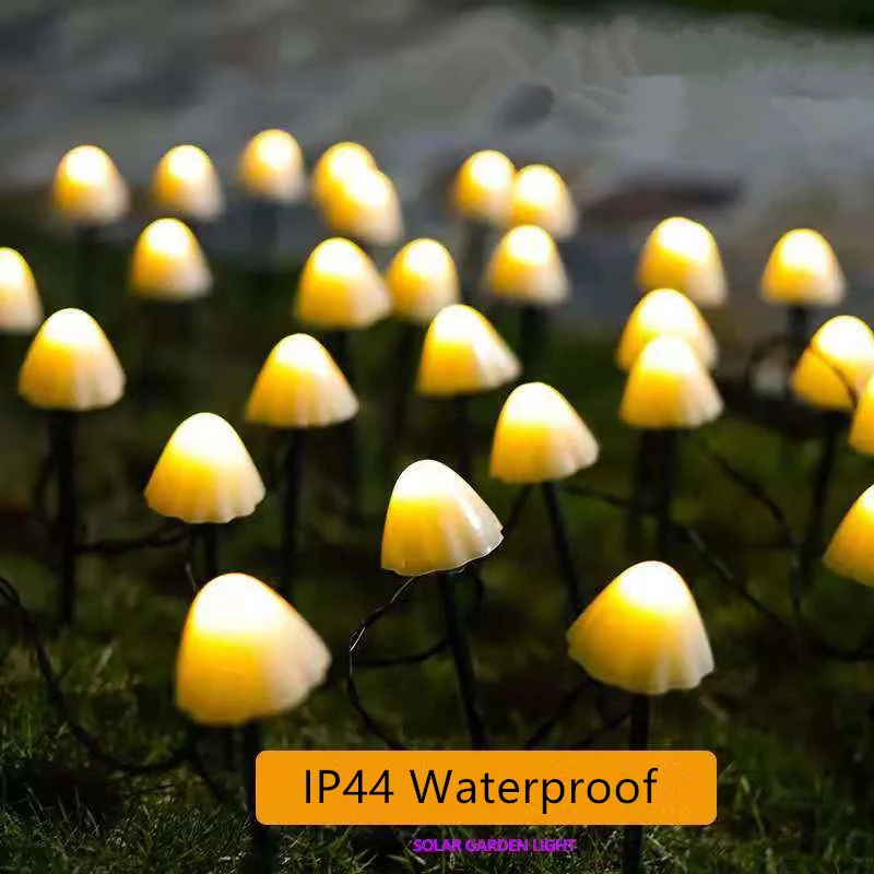 

Solar Cute Mushroom Fairy Light Outdoor Garlands Garden Lighting Decoration Solar Lawn Patio Christmas Eve Waterproof Mini Lamp