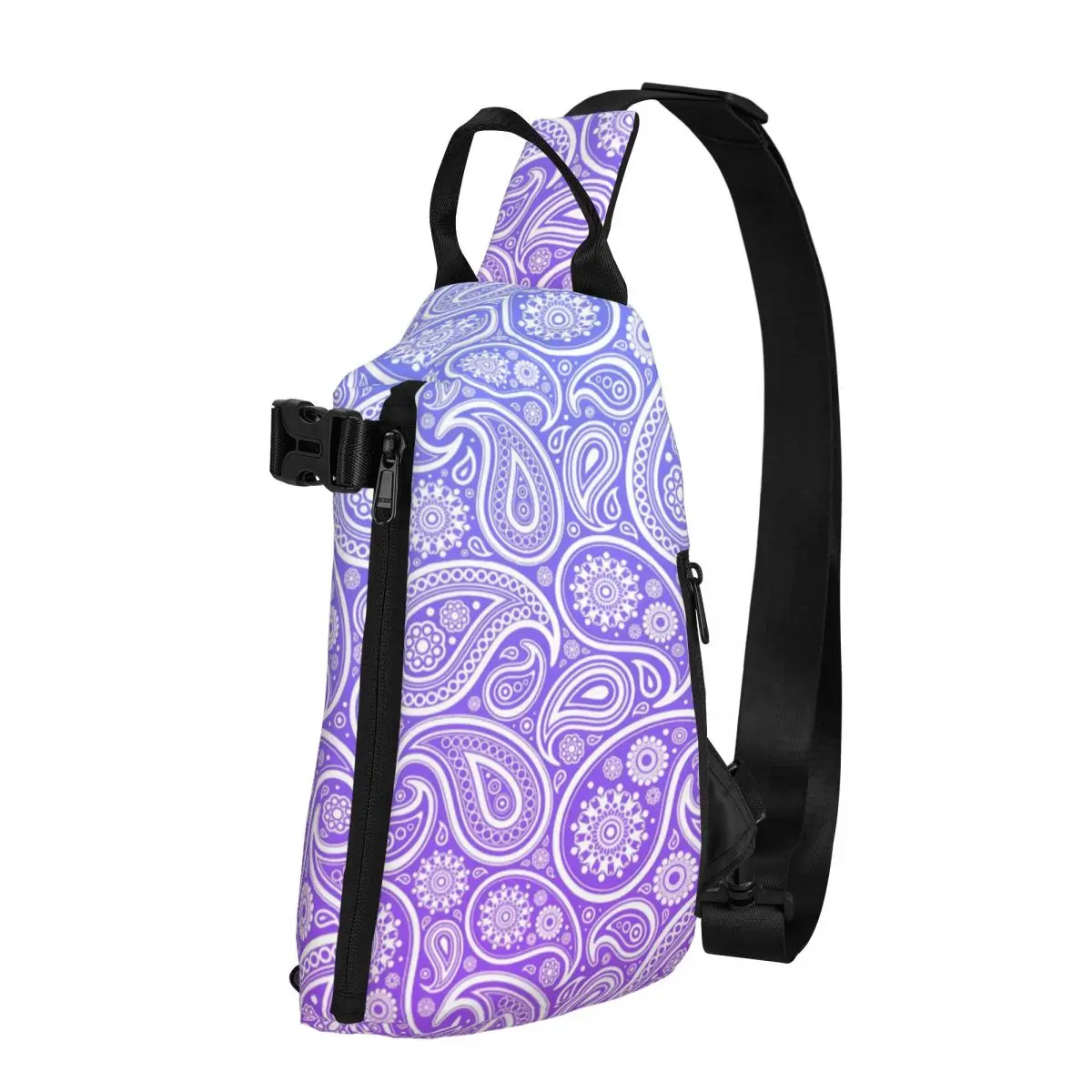 

Винтажные сумки через плечо с пейсли, фиолетовая нагрудная сумка с эффектом омбре, Мужская Студенческая спортивная сумка-слинг, дизайнерские маленькие сумки для тренировок