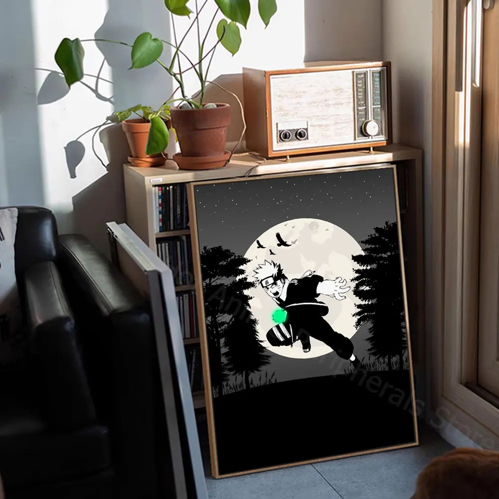 Картина на стену с изображением искусственного аниме холсте рисунком Какаси и