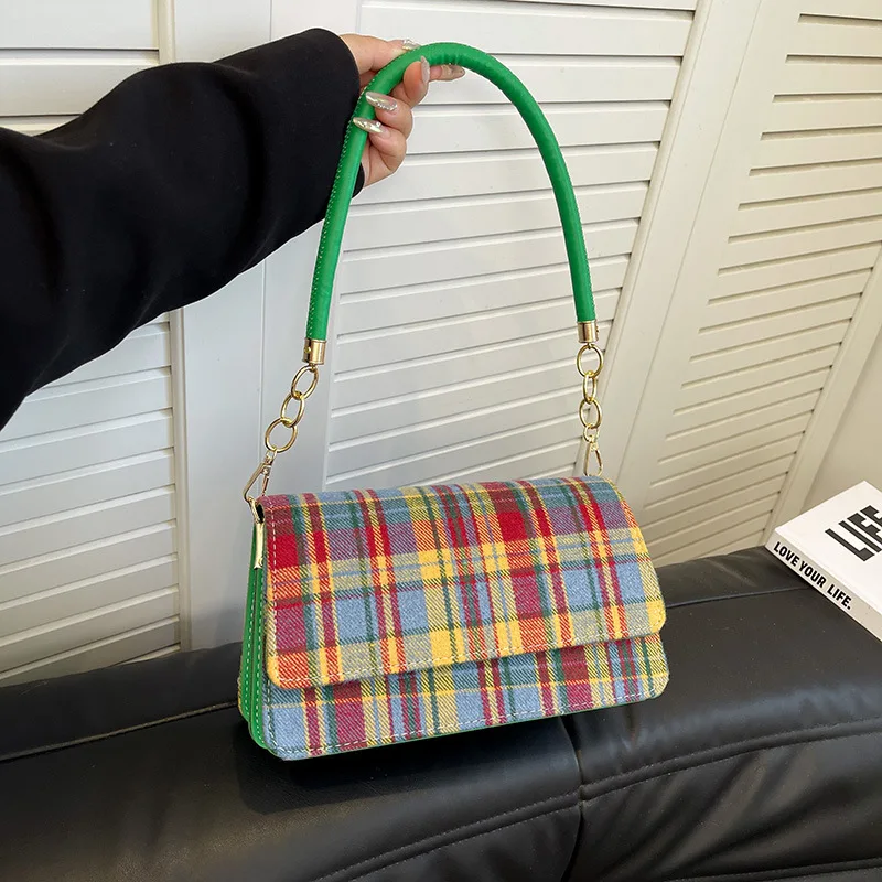 Винтажная легкая роскошная сумка 2024 новая модная женская с ретро-принтом