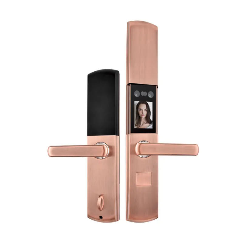 Modern and simple smart lock One-snip sliding cover home apartment anti-theft door lock enlarge