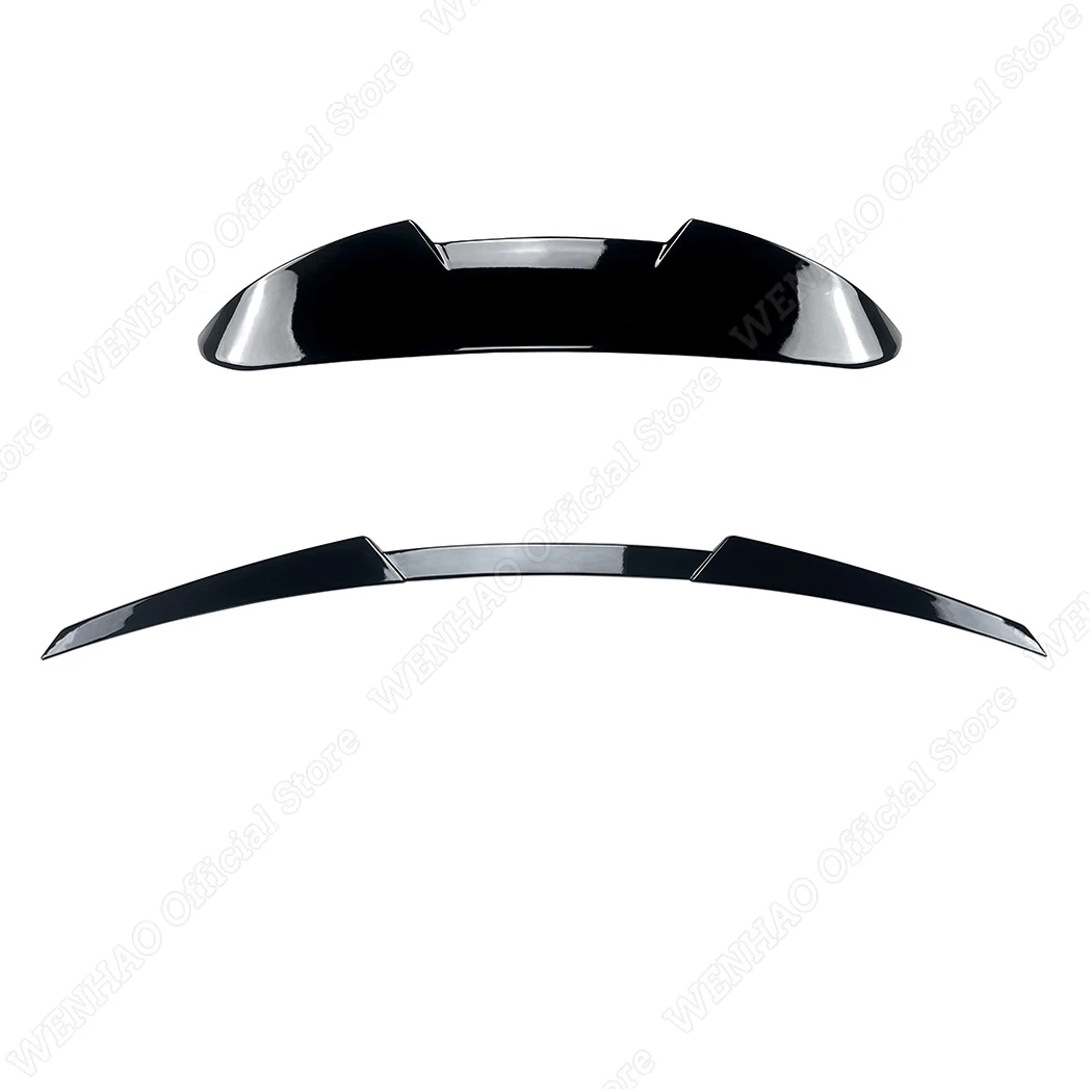 Для Mercedes-Benz C-Class S204 Touring C200 C300 AMG 2008-2014 Автомобильный задний багажник на крыше/средний спойлер, отделка хвостового крыла, комплекты кузова