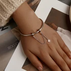 Защитный Браслет WOSTU, из розового золота, клевера, силикона, 100% бусины из стерлингового серебра 925, подходит для изготовления ювелирных изделий своими руками, CQC1261