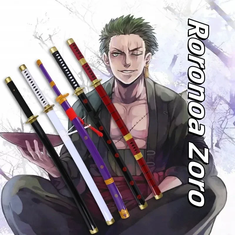 Ророноа Зоро Катана Меч Деревянный Ниндзя Лезвие Отбеливатель Реальный Размер