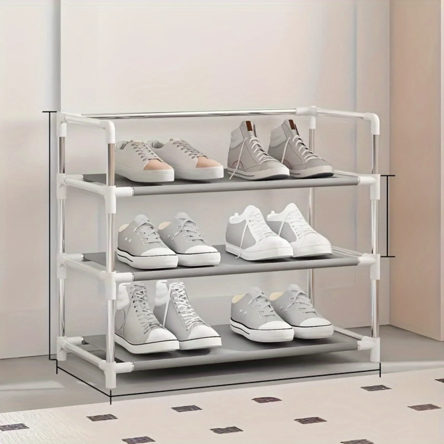 1pc Multi-Layer Shoe Rack StorageoStand ultifunctional Shelf SpaceSaving Large Capacity ShoeStorage Organiza