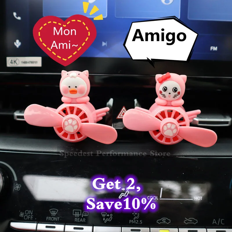 Симпатичный мультяшный освежитель воздуха ароматизатор с вентиляционным