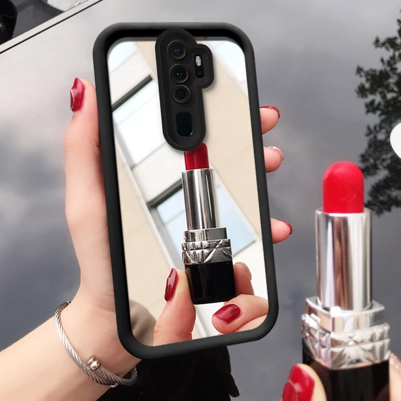 Милый чехол Cherry для Samsung Galaxy F54 F42 5G F41 F15 F05 F04 Чехол F23 F13 F12 Fashion Bow Girly Mirror Cover