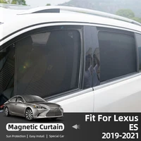 for lexus es 2019 2021 magnetic mesh curtain shield car front car window sun shade uv protect windshield sunshade cover