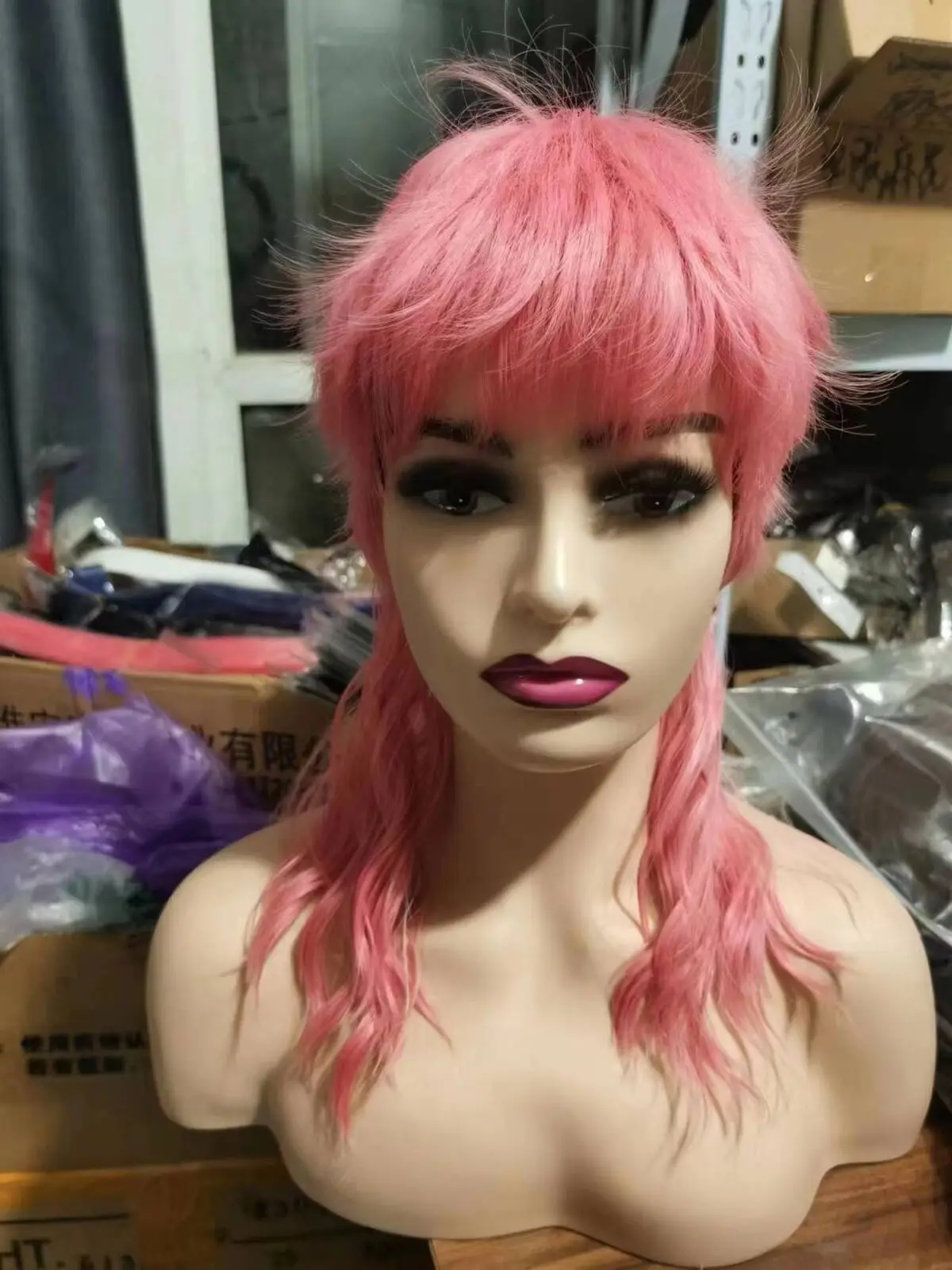 Модный розовый парик кефали с челкой волнистые парики стрижкой пикси модные