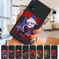 marvel cartoon phone case for oppo a52 a53 a72 a75 a79 a94 a93 a77 reno 3 4 find x2 x3 x5 neo pro telefoon cover