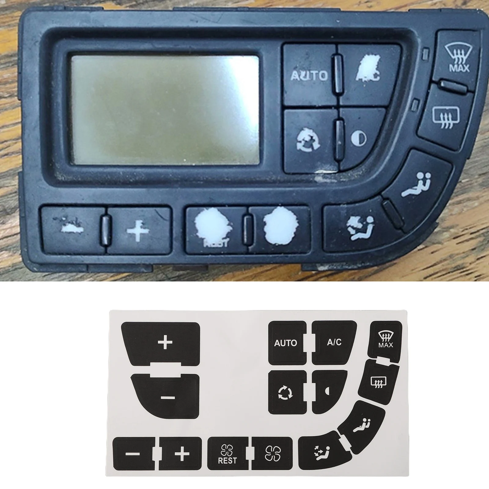 Набор наклеек для ремонта кнопок Clima C4 Grand Picasso наклейка на кнопку панели