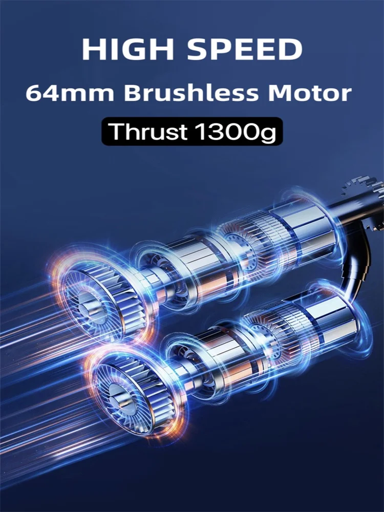 X64 турбореактивный вентилятор со встроенной батареей 8000 мАч ручной